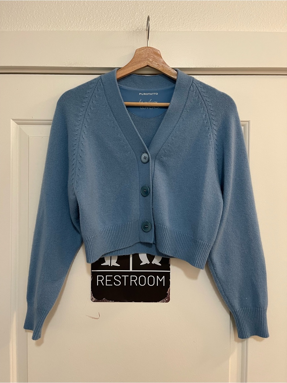 Purotatto Cashmere Button Cardigan Sweater